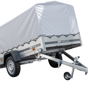 Remorque routière Garden Trailer 230 KIPP avec bâche haute, arceau et roue jockey 230x125